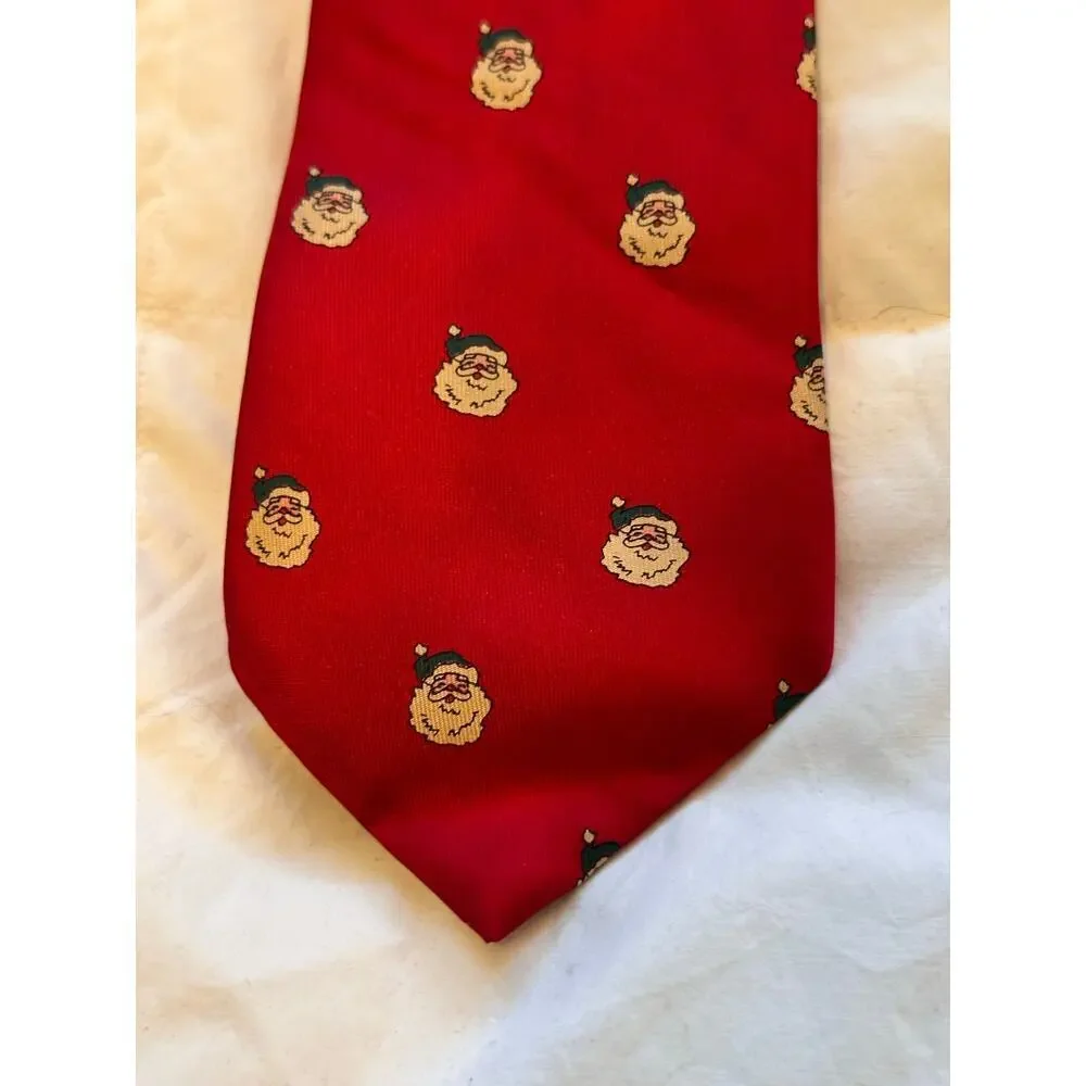 Pure Silk By Wembley Men's Santa Claus Ugly Chimney Christmas Neck Tie